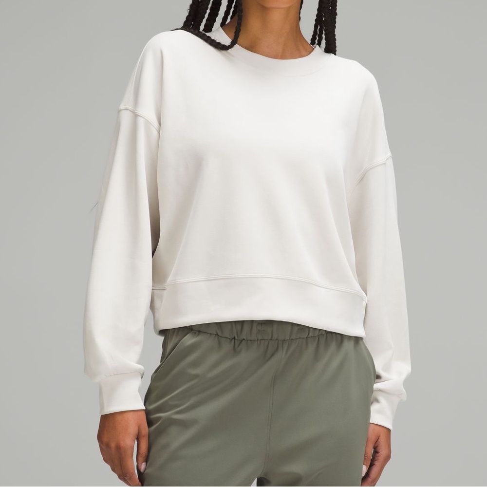 Lululemon Softstreme Perfectly Oversiezed Cropped Crewneck